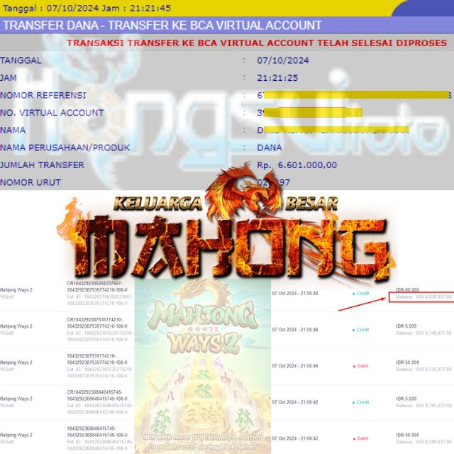 SELAMAT KEPADA ID XXXX JACKPOT PERMAINAN MAHJONG WAYS DI WEB HONGSUITOTO