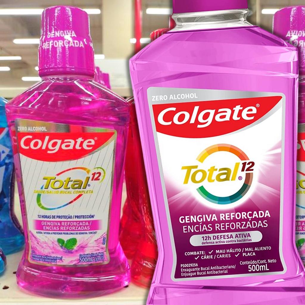 Enxaguante Bucal Colgate Total 12 Gengiva Reforçada 500ml