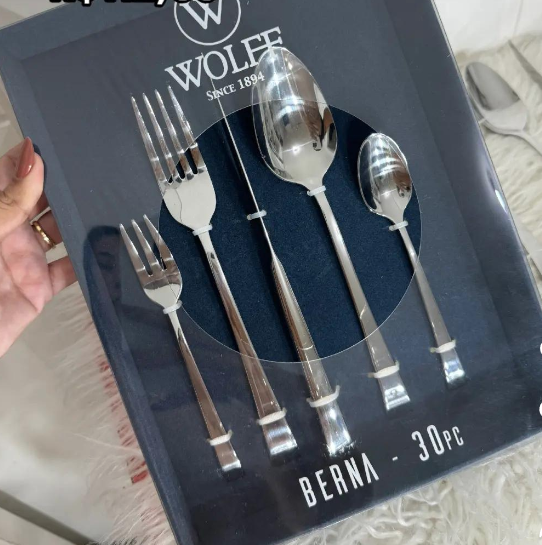 Faqueiro 30 Peças De Inox Berna C/ Gift Box Wolff 70019