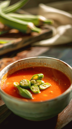 leonrud photo of natural self made tomato okra soup with okra a903b488 f191 4975 a74b b163e3a90684 0.png