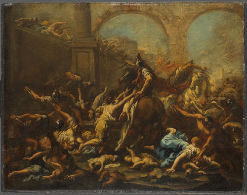 Magnasco, Alessandro Убиение младенцев в Вифлееме, 1740, 65,5 cm х 83,5 cm, холст, масло
