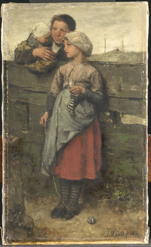 Maris, Jacob Жители деревни, 1872, 41 cm х 25,5 cm, Холст, масло