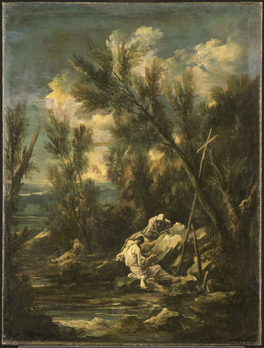 Magnasco, Alessandro Пейзаж с картезианскими монахами, 1749, 99 cm х 75 cm, Холст, масло