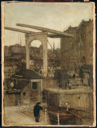 Maris, Matthijs Замок на канале Сингел, называемый 'Souvenir d'Amsterdam', 1871, 46,5 cm х 35 cm, Хо