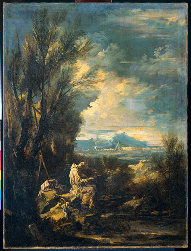 Magnasco, Alessandro Пейзаж со святым Бруно, 1749, 98 cm х 74 cm, Холст, масло