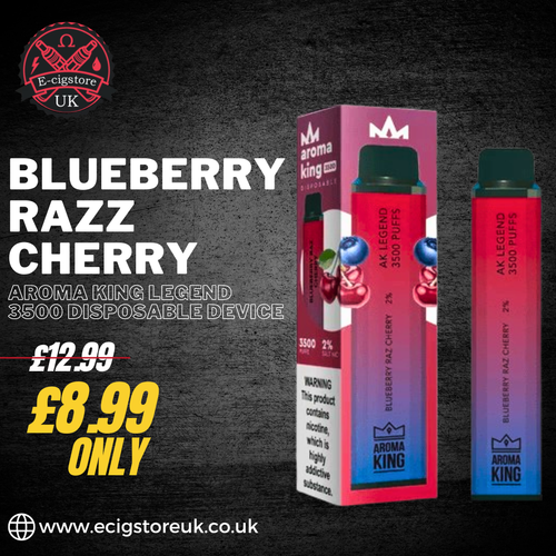 Blueberry Razz Cherry aroma King Legend 3500 Disposable Device.png