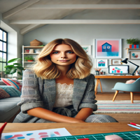 A 28 year old female graphic designer named Sarah, 200x200.png