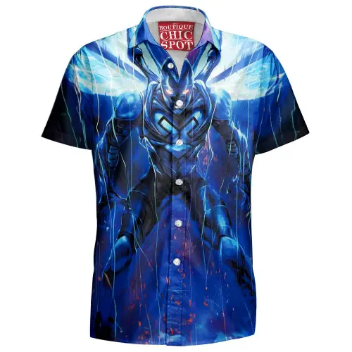 Blue Beetle Hawaiian Shirt Boutique Chic Spot.webp