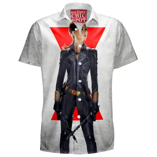 Black Widow Hawaiian Shirt Boutique Chic Spot.webp