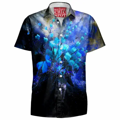 Blue still Life Hawaiian Shirt Boutique Chic Spot.webp