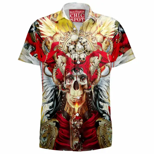 Bloody Skulls Hawaiian Shirt Boutique Chic Spot.webp