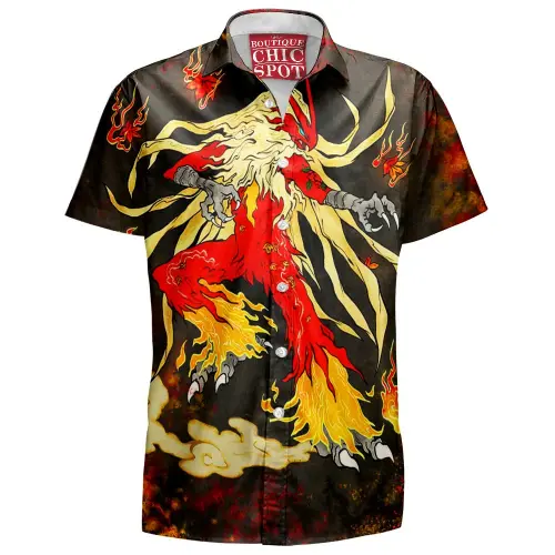 Blaziken Hawaiian Shirt Boutique Chic Spot.webp