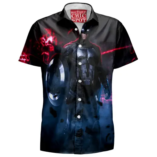 Captain America x Batman Hawaiian Shirt Boutique Chic Spot.webp
