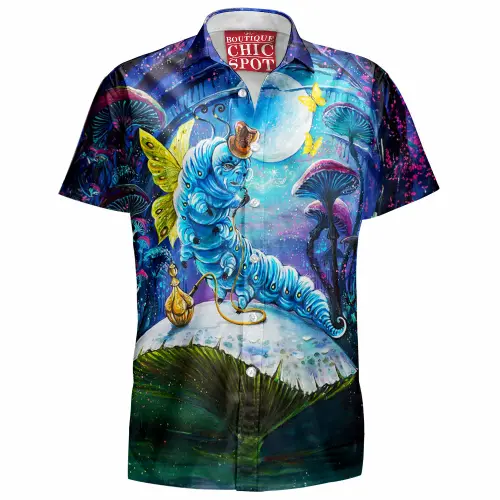 Caterpillar Hawaiian Shirt Boutique Chic Spot.webp