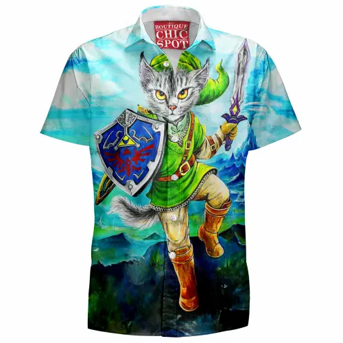 Cat Link Zelda Hawaiian Shirt Boutique Chic Spot.webp