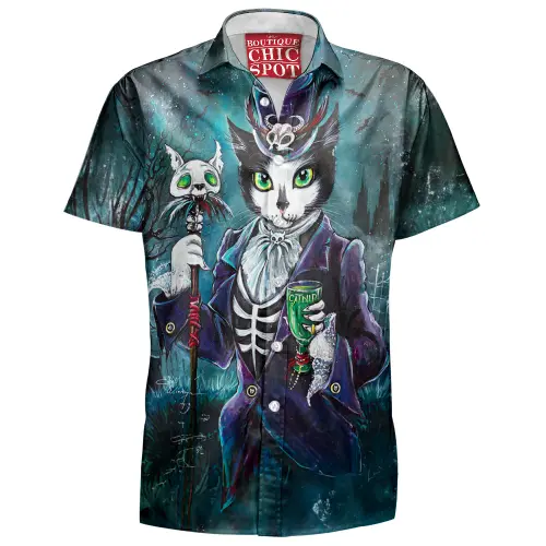 Baron Samedi Voodoo Cat Hawaiian Shirt Boutique Chic Spot.webp