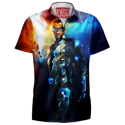 Black Lightning Hawaiian Shirt Boutique Chic Spot.webp