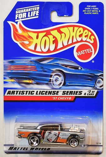 Машинка Hot Wheels '57 Chevy 1998 Artistic License (#730) ZAMAC 18796.jpg