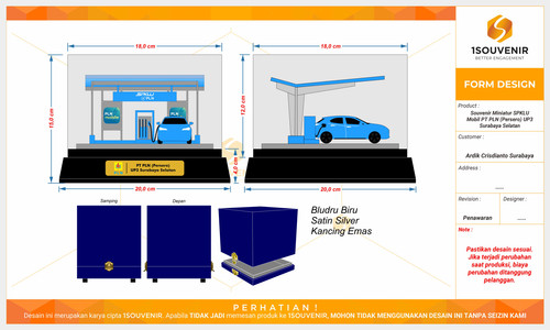 Souvenir Miniatur SPKLU Mobil PT PLN (Persero) UP3 Surabaya Selatan ref1.jpg