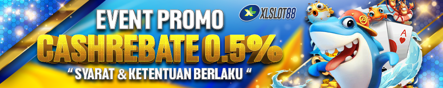 BONUS CASHREBATE 0,5% KHUSUS SLOT  & CASINO