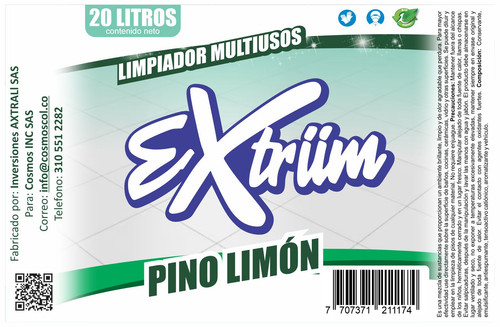 AMBIENTADOR LIMPIADOR MULTIUSOS EXTRIIM PINO LIMON 20 LITROS.jpg