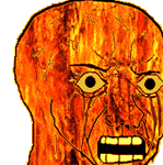 wojak on fire rage angry triggered 2.gif