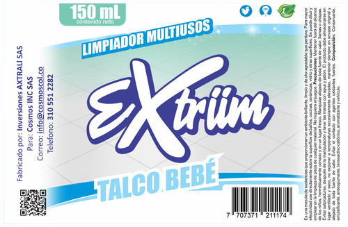 AMBIENTADOR LIMPIADOR MULTIUSOS EXTRIIM TALCO BEBE 150 ML.jpg