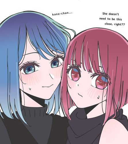  arima kana and kurokawa akane oshi no ko drawn by nara menosora 75e2333d8cc360dff0503f56d539d77c.jpg