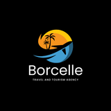 Blue and Yellow Illustrative Travel and Tourism Agency Logo Design