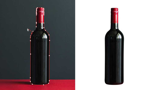 Bottle clipping path service