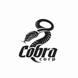 black white logo cog company