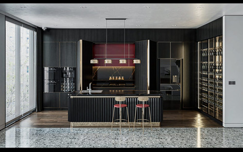 5364. Sketchup Kitchen Interior Model For Free Download by Pham Thanh Vu