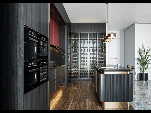 5364. Sketchup Kitchen Interior Model For Free Download by Pham Thanh Vu