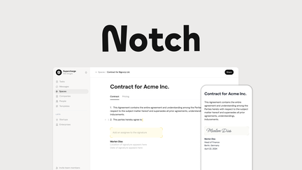 Draft, sign, and manage all your contracts with this Notion-like document editor