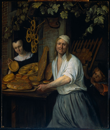 Steen, Jan Havicksz Пекарь Arent Oostwaard и его жена Catharina Keizerswaard, 1658, 37,7 cm х 31,5 c
