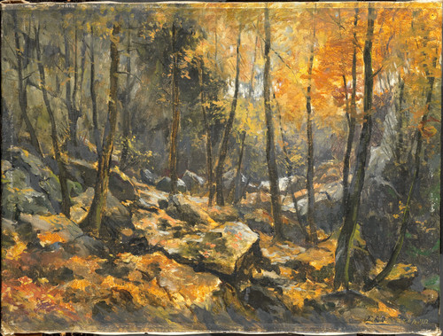 Schaap, Egbert Лес среди скал, 1912, 34,5 cm х 46 cm, Холст, масло