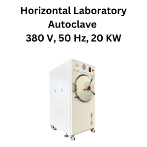Horizontal Laboratory Autoclave 380 V, 50 Hz, 20 KW.png