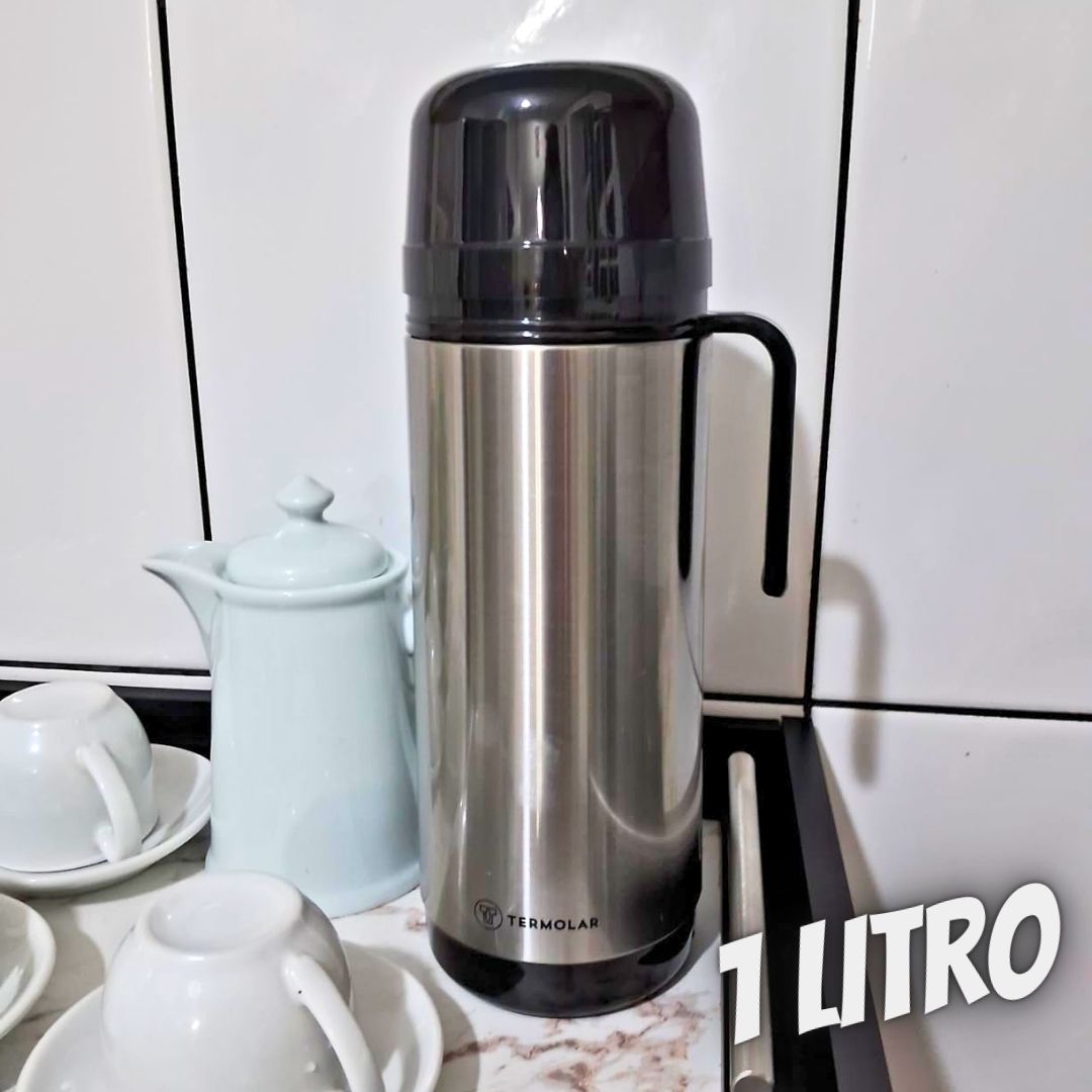 Garrafa Térmica Lúmina Preta 1l