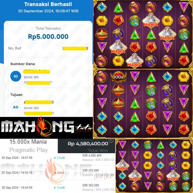 SELAMAT KEPADA ID XXXX JACKPOT 15.000x MANIA DI WEB MAHONGTOTO