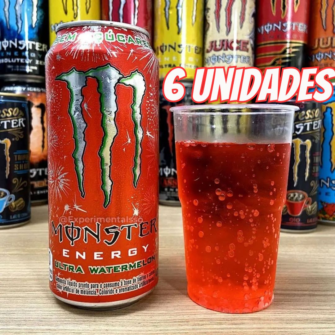 Pack de MONSTER ULTRA WATERMELON LT 473ML 6 unidades