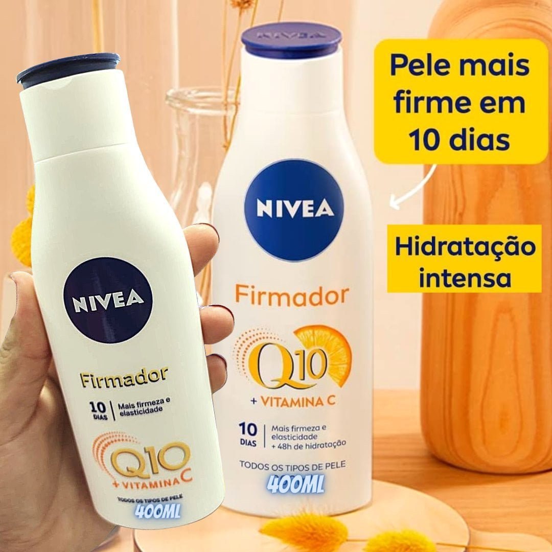 NIVEA Loção Hidratante Firmador Q10 + Vitamina C Todos os Tipos de Pele 400ml