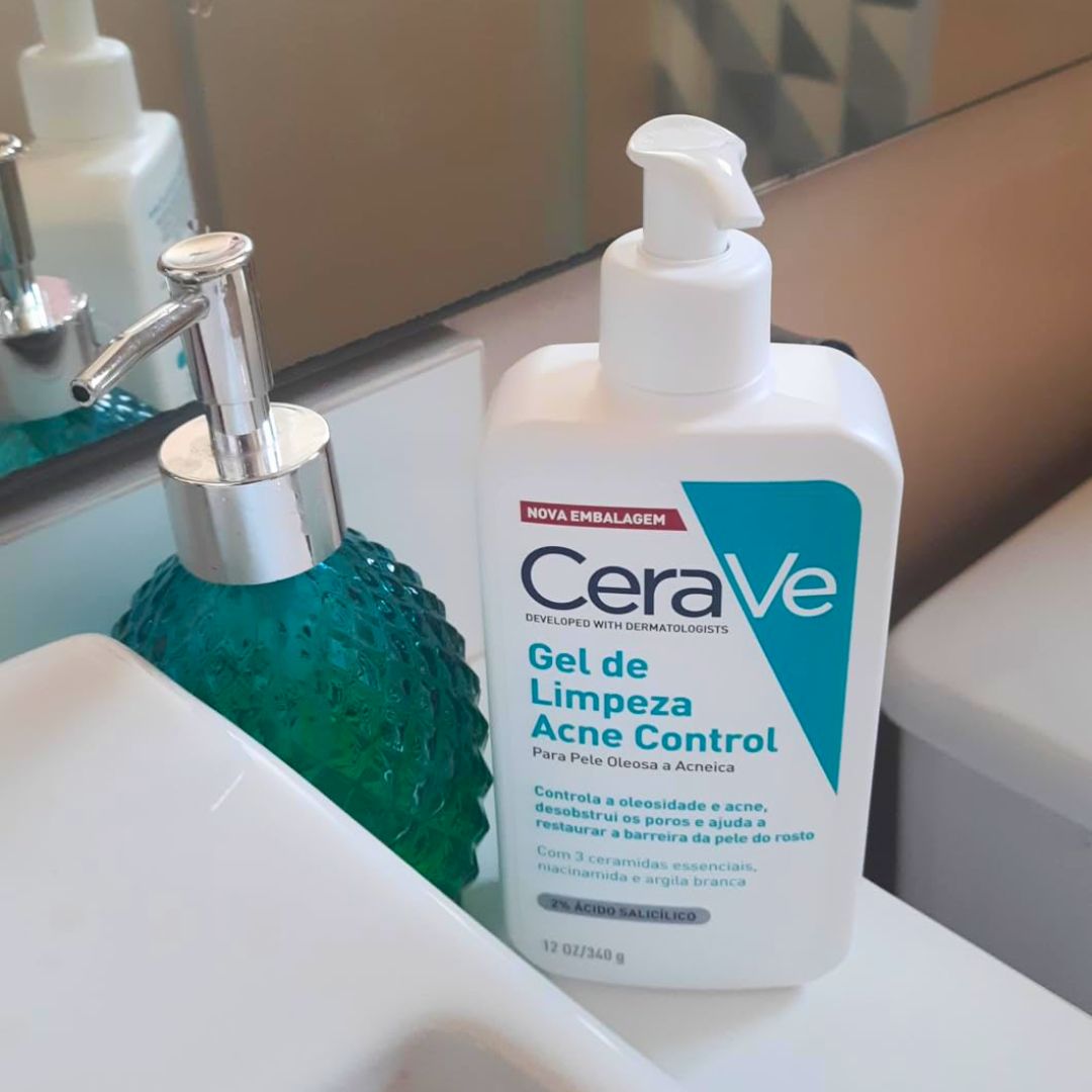 Cerave, Gel de Limpeza Acne Control com Niacinamida e Ácido Salicílico