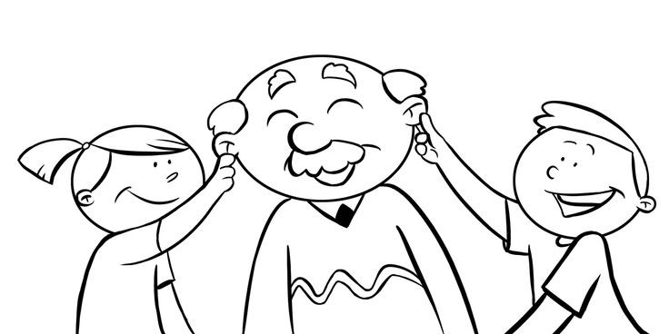 Disegni da colorare festa dei nonni.