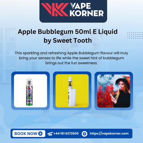 Apple Bubblegum 50ml E Liquid by Sweet Tooth.png