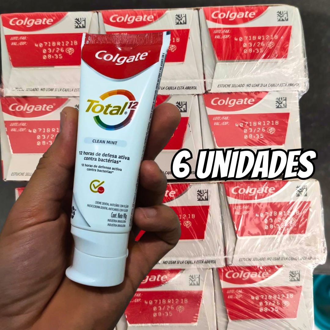 Creme Dental Colgate Total Clean Mint 90g 6 unidades