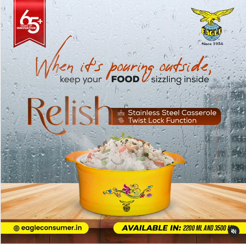 Relish Stainless Steel Casserole by Eagle Consumer for Hot and Delicious Meals.png