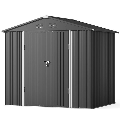 Gizoon Waterproof Metal Outdoor Tool Storage Garden Shed with Lockable Double Doors.jpg