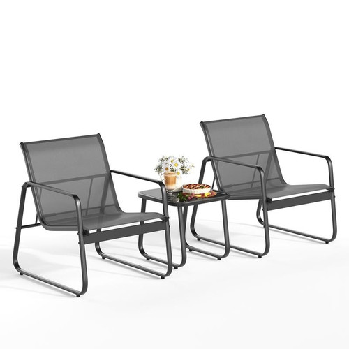 Outdoor 3 Piece Swinging Patio Bistro Table and Chair Set%2C Garden Furniture Set with Metal Frame G.jpg