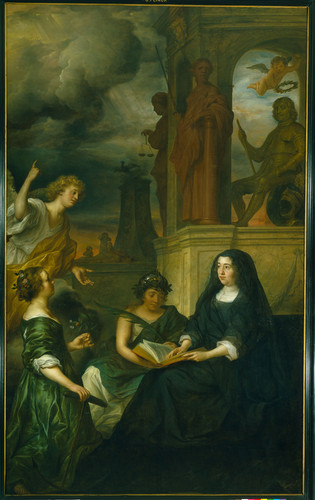 Flinck, Govert Аллегория памяти Frederik Hendrik, принца Оранского, с портретом его вдовы Amalia van