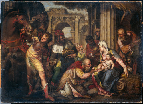 Farinato, Paolo Поклонение волхвов, 1590, 115 cm х 161 cm, Холст, масло
